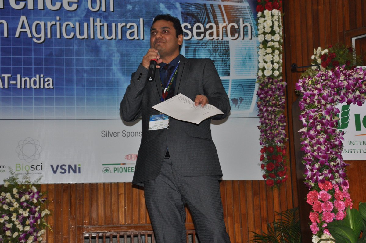 ISASseventy's tweet photo. @ International Conference on 
Statistics &amp; Big Data Bioinformatics in Agricultural Research https://t.co/GRwGr9JOvy