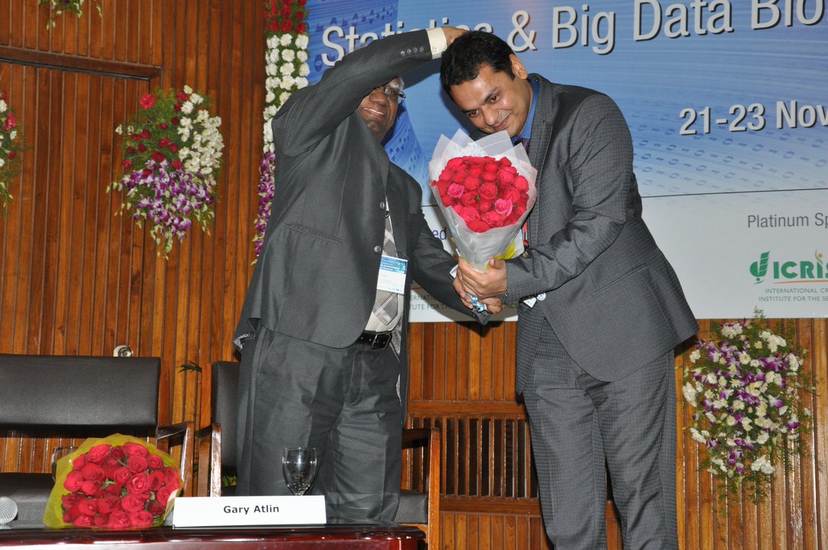 ISASseventy's tweet photo. @ International Conference on 
Statistics &amp; Big Data Bioinformatics in Agricultural Research https://t.co/GRwGr9JOvy