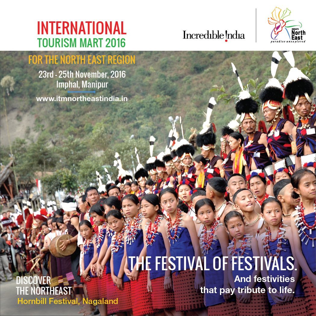 incredibleindia's tweet photo. Never miss Nagaland's Hornbill Festival or 'festival of festivals' celebrated on 1st December annually #ParadiseUnexplored #ITM2016 https://t.co/DZqYSQe2Jg