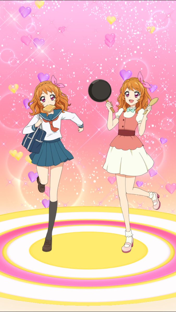 楓 大空あかり ちゃんドレスアップ前後 フォトカツ アイカツ先生