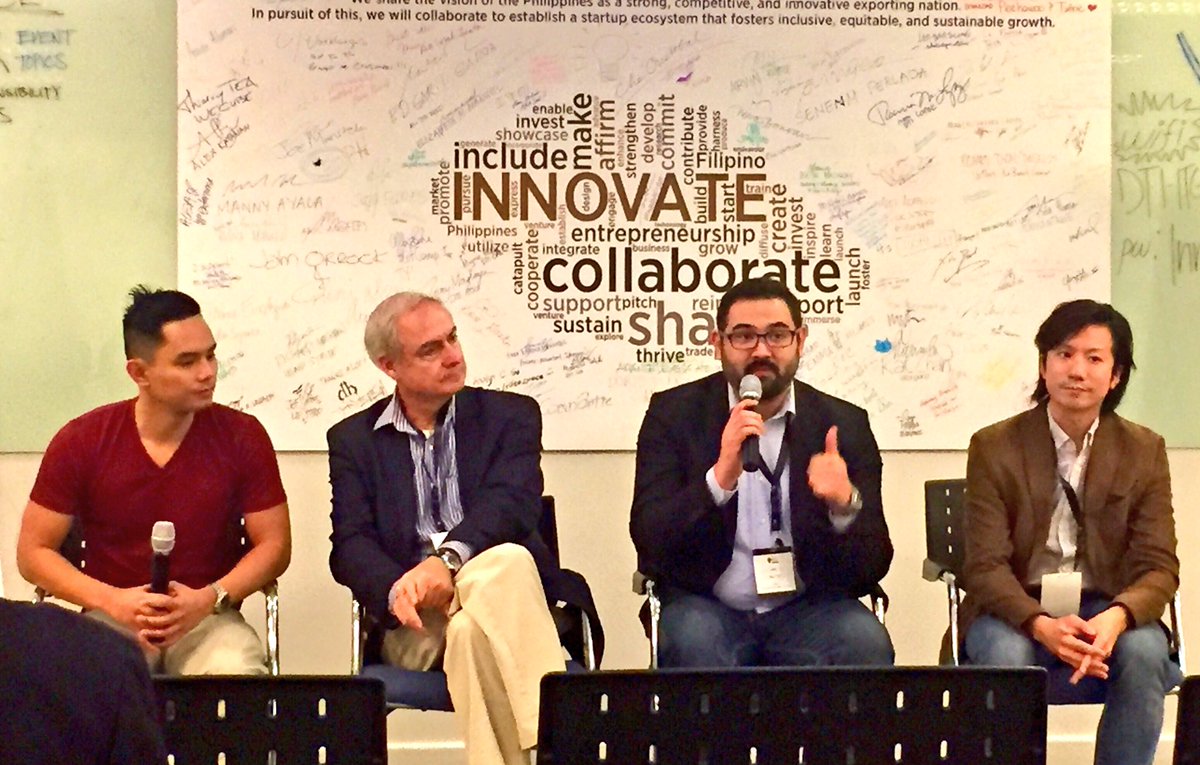 Eurekloud's tweet photo. #MCAP Panel discussion on #Philippines #Startup scene @Fullwave_PH @ParisDeletraz Miko David @GlobemyBusiness Kotaro Adachi @TechShakeAsia https://t.co/oR8B0TkJnh