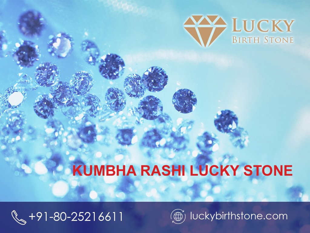 Zodiac Sign Lucky Stone For Kumbha Rashi Aquarius Lucky Stone Outlet