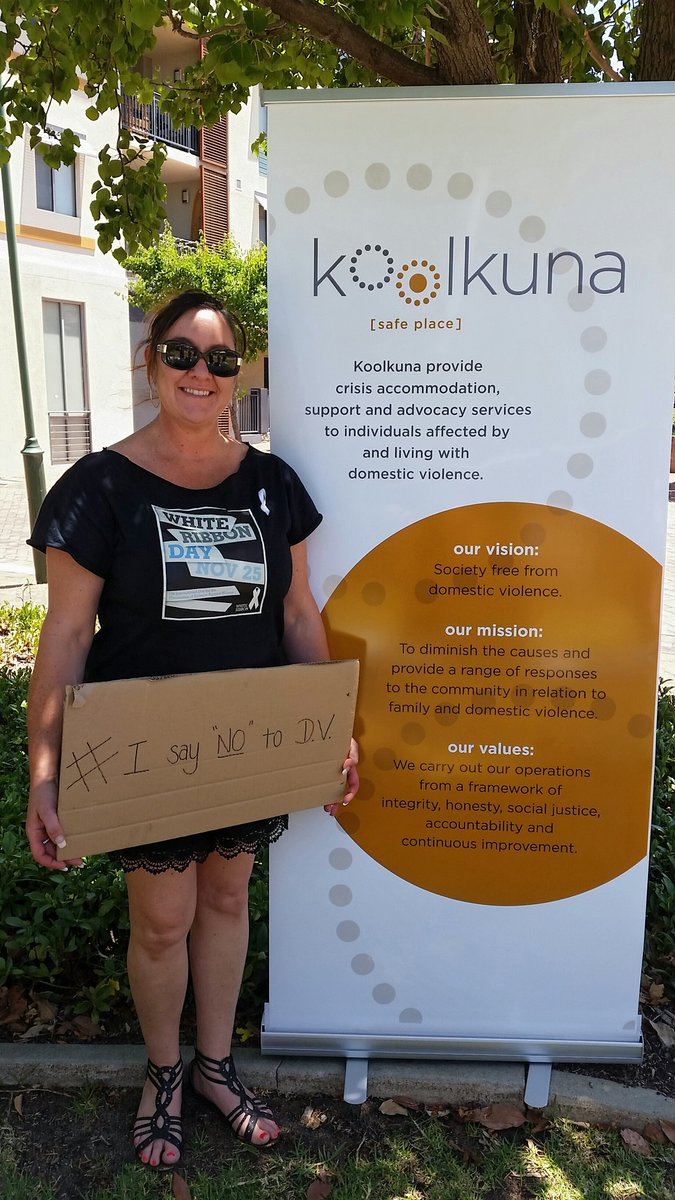 RFitall's tweet photo. #Koolkuna's Child Advocate Dyan standing up for children who are affected by #dv #WhiteRibbonDay https://t.co/JtHvxx2OiT