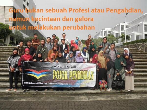 SardjanaID's tweet photo. Selamat Hari Guru Indonesia "Guru bukan sebuah Profesi atau Pengabdian, namun kecintaan &amp; gelora untuk melakukan perubahan"~@pojokpendidikan https://t.co/zhwWaVBiaY