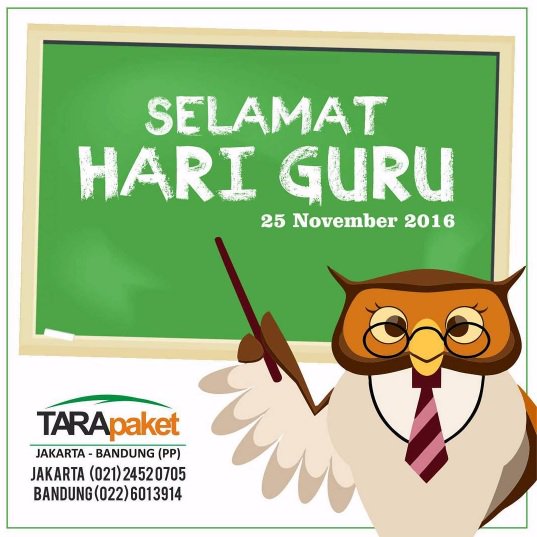 Selamat Hari Guru untuk guru2 di seluruh nusantara. #TaraPaket #hariguru #teacherday #selamathariguru