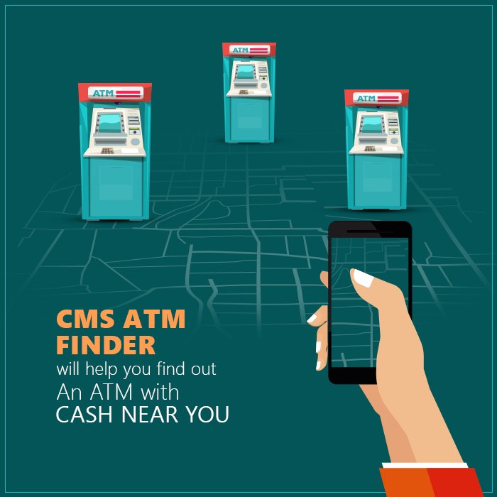iamnoida's tweet photo. Can't finding a working ATM? The CMS ATM Finder will help you find an atm &amp; also alert you incase it’s out of cash! https://t.co/K4BCLda2B3 https://t.co/viomdwpOyV