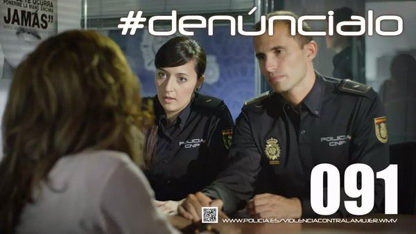 policia's tweet photo. El AMOR no golpea, no humilla, no amenaza, no maltrata. TODOS contra #violenciadegénero #violenciacontralamujer  #HaySalida #orangetheworld https://t.co/yAQwMz2jCZ