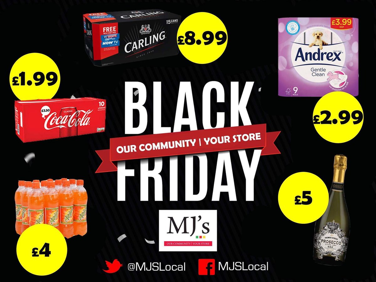 MJSLocal's tweet photo. --LIMITED AVAILABILITY--
#BlackFriday16 #Fri26 @MJSLocal #OurCommunityYourStore #GOLOCALforEXTRA #GoLocalExtra #Parfetts #Sheffieldissuper https://t.co/7eci3tDrtb