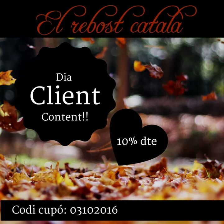 ElRebostCatala's tweet image. No som d #blackfriday, però sí d fer contents als nostres clients! per això cada setmana tenim dia dl #clientcontent elrebostcatala.cat