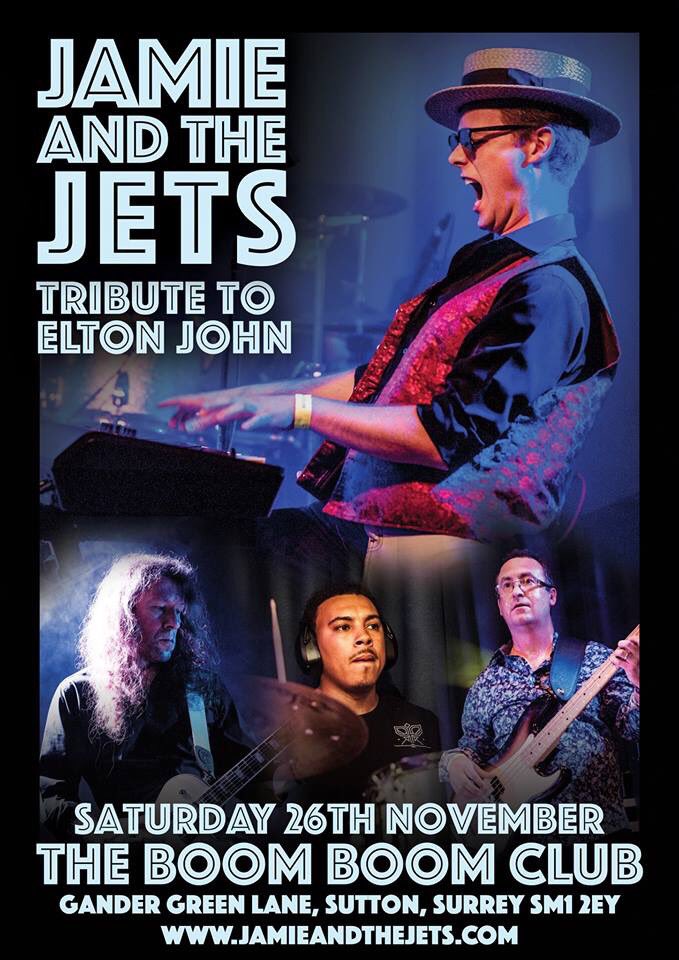 EltonJtribute's tweet photo. Tomorrow the Rocket Man lands at The Boom Boom! Great music in a great venue! #EltonJohn #TributeBand #bennie @boomboomlive @suttonunited https://t.co/dFFqu9pIBY