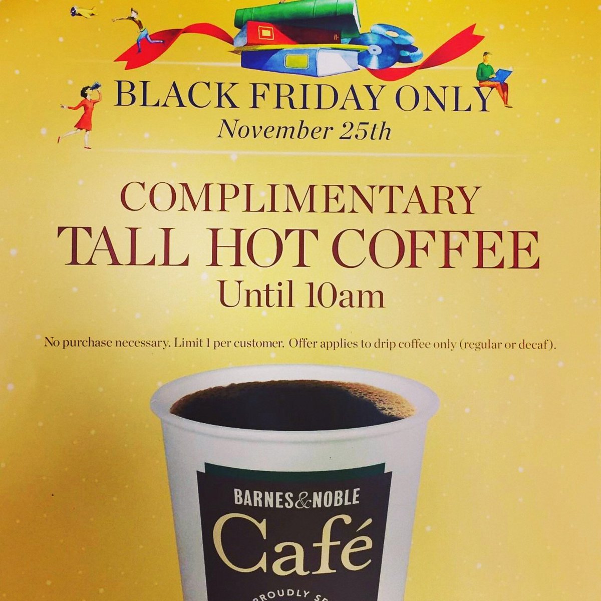 For shoppers who need that extra kick. We open at 8am! #blackfriday #sale #Coffee #bnspired #bnnorthbrunswick