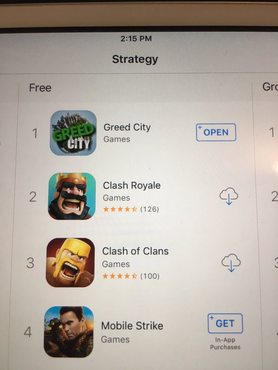 SniperED007's tweet photo. Next stop is taking #1 spot under all games #GreedCity #SouthAfrica #iPad https://t.co/wU4HAsVJM0