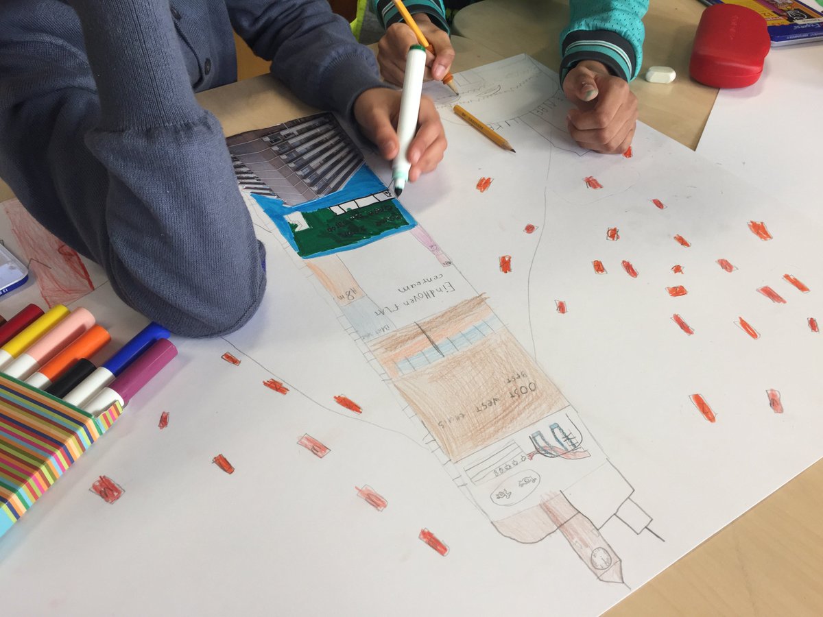 Superflux's tweet photo. Every map is political, every map embodies a story. We encouraged children to add their stories to our maps. @BEAMITUP @Lisa_Hu #maplab https://t.co/319roGkgSE