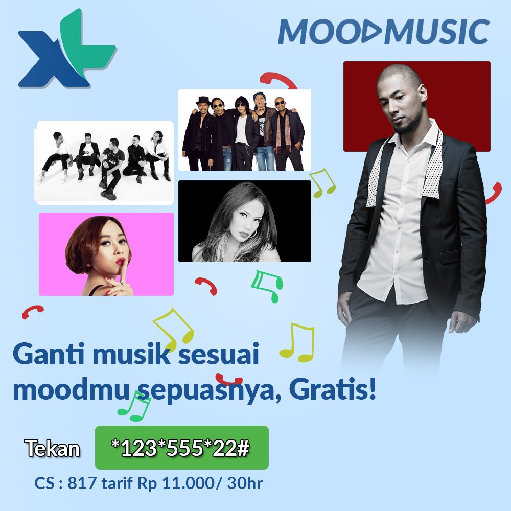 aurakasih87's tweet photo. Ganti musik sesuai moodmu sepuasnya! Gratis! Khusus pengguna @XL123, tekan *123*555*22# // S&amp;K berlaku. https://t.co/sOuwVs7Efj