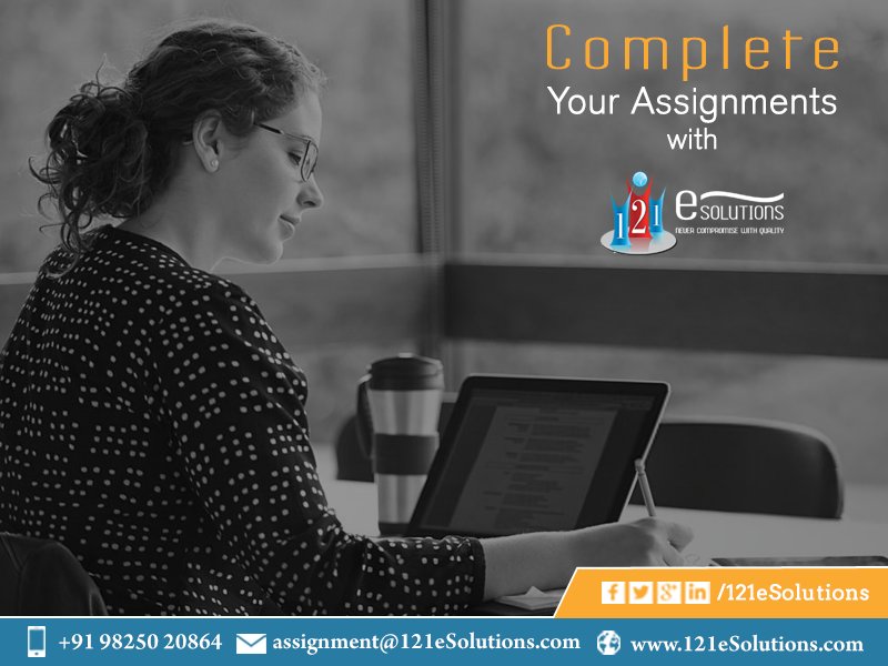 121eSolutions's tweet image. Complete Your Assignments with 121esolutions
#Bestonlinewritingservices
#customassignments
#MathematicsProblems
W:121esolutions.com