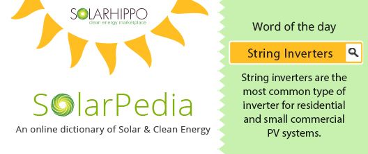 SolarHippo's tweet photo. #SolarGyaan: String Inverters: String inverters are the most common type of inverter for residential and small commercial PV systems. https://t.co/8NvyXkG0zo