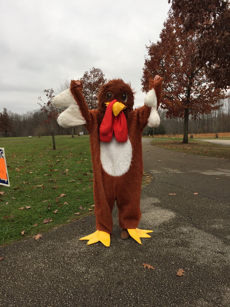 Every year on #thanksgiving there is a Turkey Trot 5K run in Bloomington, IN.  My daughter, Aliya, played the turkey this year!