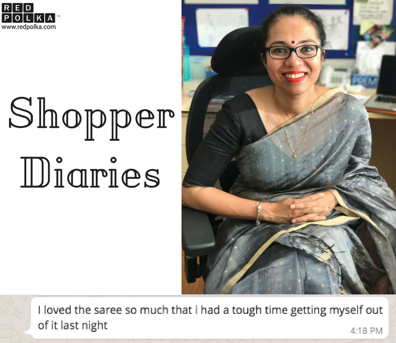 redpolkadotcom's tweet photo. An @Telstra Business Women's Awards Asia 2016 awardee, Rituparna Chakraborty looking dreamy in this saree by @RiniSealDesign https://t.co/0yHFkkIWlr