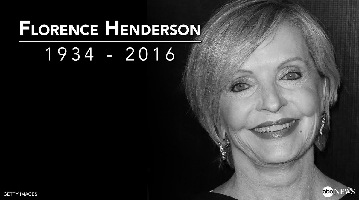 Rest In Peace Florence Henderson Ripflorencehenderson