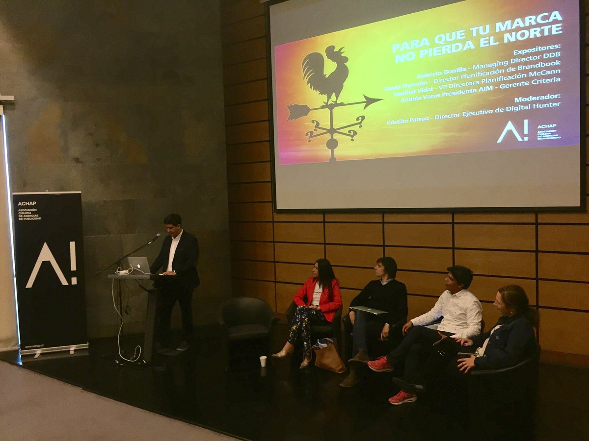 ECdeChile's tweet photo. Partimos con la última jornada del año! "Para que tu marca no pierda el norte" Jornada Planning. Comienza Maribel Vidal de @McCannCL #achap https://t.co/MjhA9Ia6XM