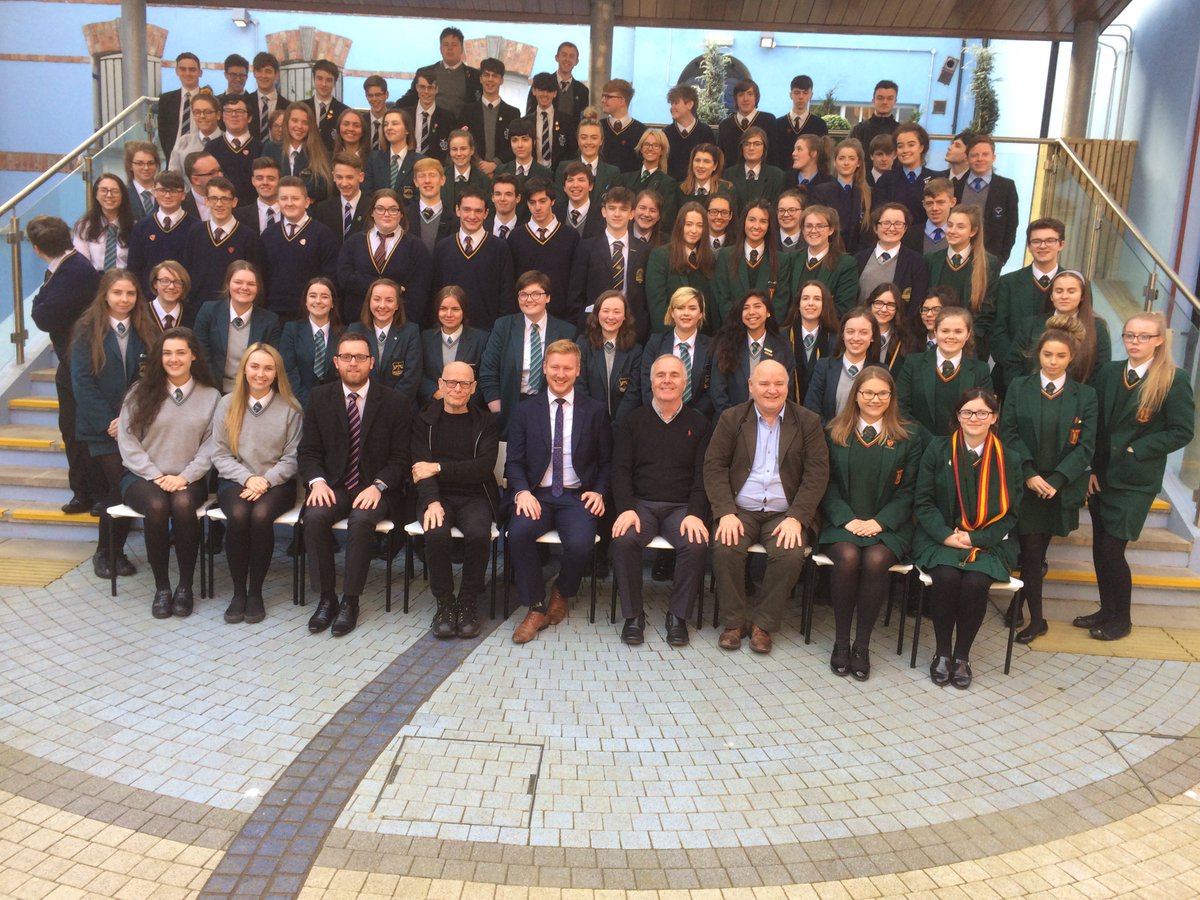 LeapfrogComms's tweet photo. Cold day in Derry but lots of heat at 1st of new series @NIAEducation #NIALetsTalk events @HolywellT  100 students, 5MLAs - lively! https://t.co/h1NWG8kL4V