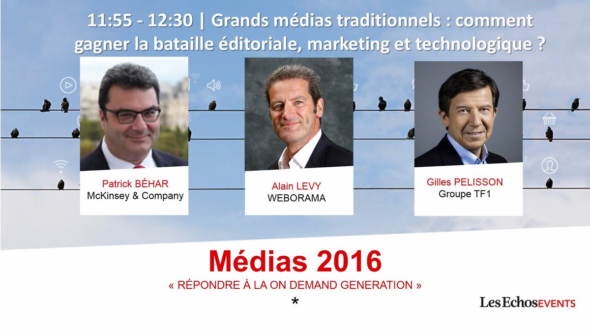 ▶️ #medias16 <a href="/alainwebo/">alain levy</a> PDG de <a href="/weborama/">Weborama</a> en Speaker de la conférence Médias le 29/11 info -> bit.ly/medias16