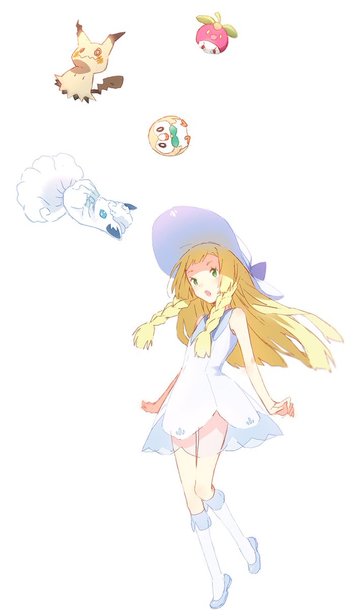リーリエ(ポケモン) ,モクロー 「リーリエ 」|hakusaiのイラスト
