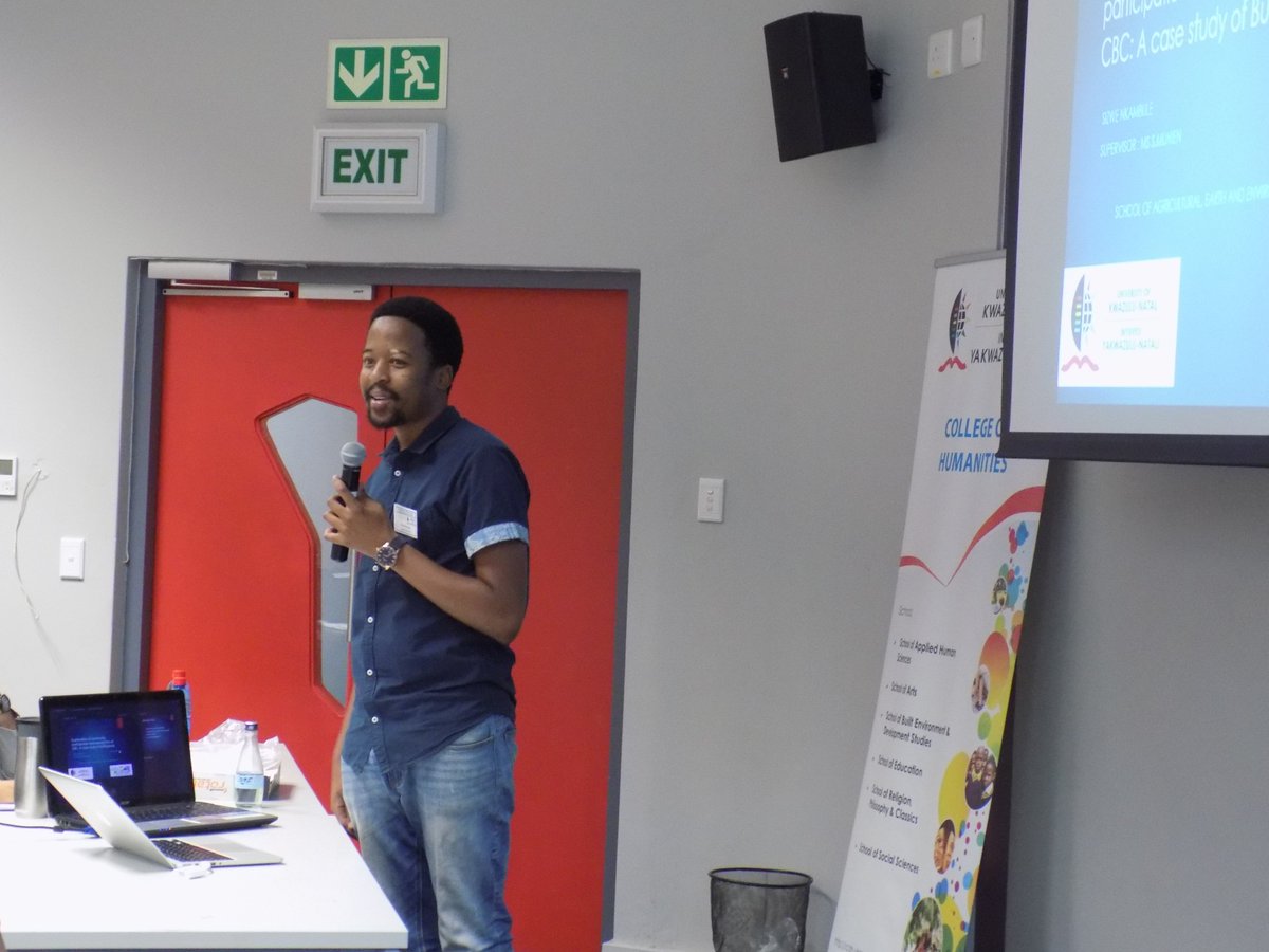 SARCHIPOVERTY's tweet photo. Mr Sizwe Nkambule talks about the reforestation project #UKZNclimateaction #climatechange https://t.co/eg8hmLUnMf