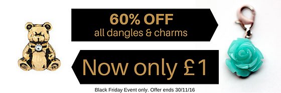 TimelessLockets's tweet image. 60% OFF our charms &amp;amp; dangles. Now only £1 in our #blackfridaysale timelesslockets.co.uk/sale #Enfield #floatinglockets #giftideas #offers #uk