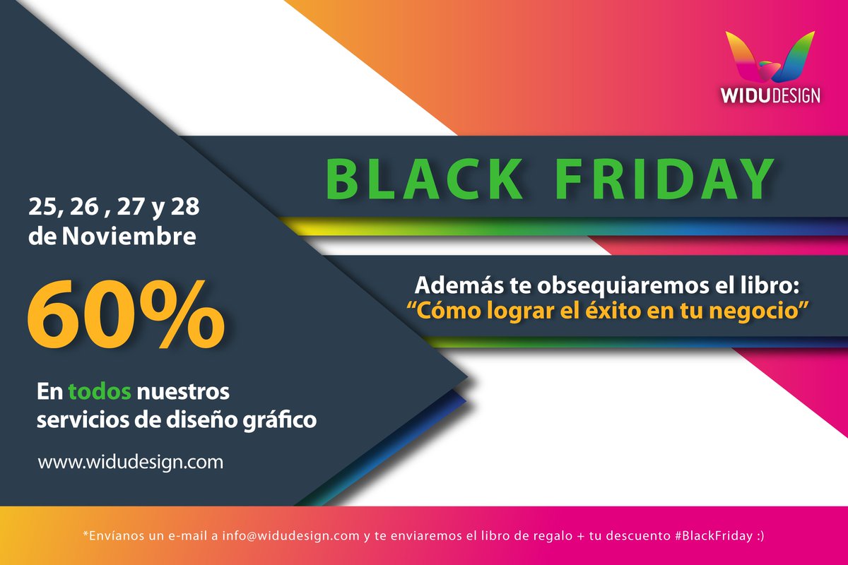 ¡Celebra el Black Friday! 🎉🎉 Envíanos un email a 📩  info@widudesign.com y haz válido tu obsequio y descuento #BlackFriday ✨ #WiduDesign