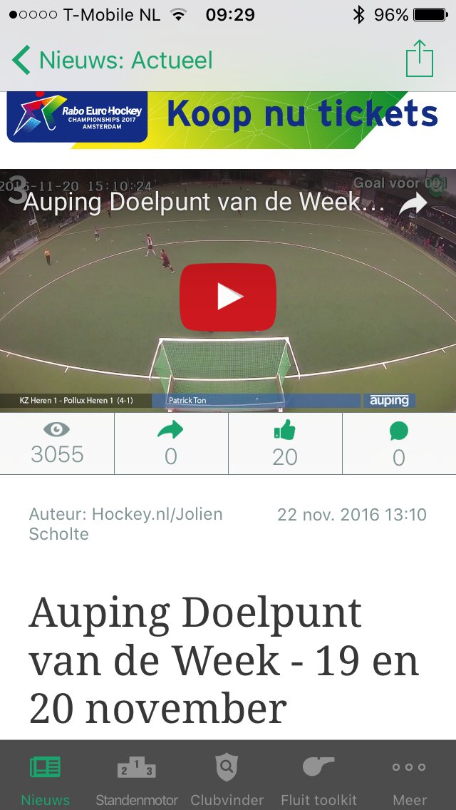 PinokeMb1's tweet photo. Wat een heerlijk doelpuntje van onze @elizedashorst genomineerd voor doelpunt van de week! Kijk snel op hockey.nl en vergeet niet te stemmen https://t.co/qbOz7dT36e