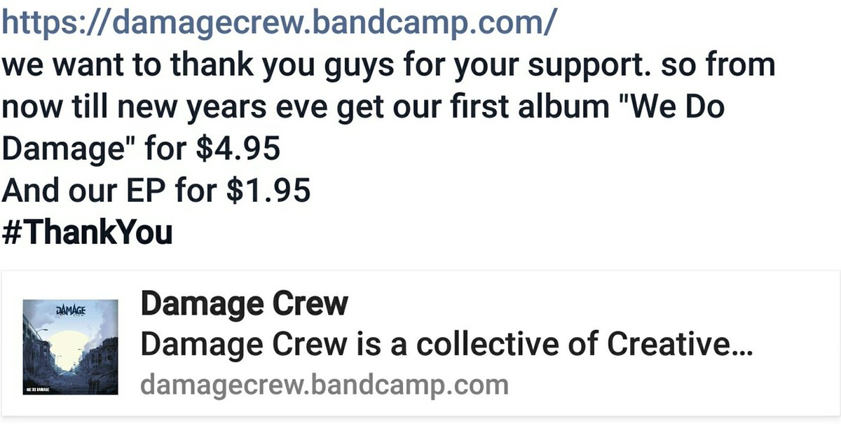 WeAreDamageCrew's tweet image. #ThankYou #Thankfull #HappyThanksGiving #WeDoDamage #WeAreDamageCrew #DMG #DMGBaby damagecrew.bandcamp.com