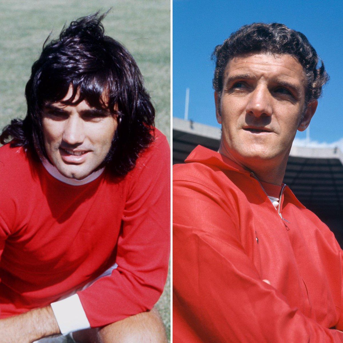ManUtd's tweet photo. We remember two of our 1968 European Cup-winning heroes today. George Best passed away 25/11/05, Bill Foulkes 25/11/13. https://t.co/qkZ6D5acd5
