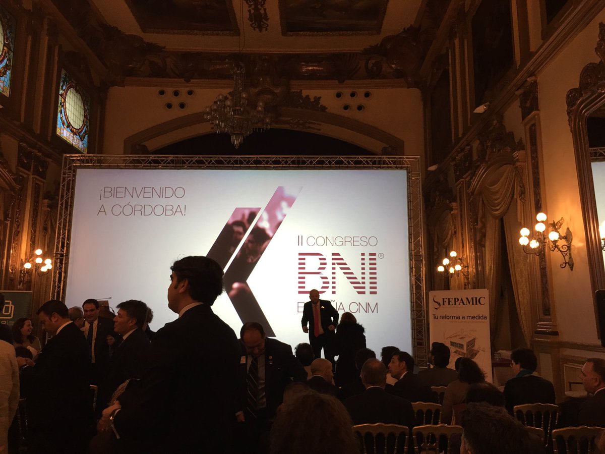 Comenzando congreso nacional de <a href="/BNIEspanaCNM/">BNI España CNM</a>! <a href="/CORDOBA_diario/">Diario CÓRDOBA</a> <a href="/eldiacordoba/">El Día de Córdoba</a> <a href="/cordopolis_es/">CORDÓPOLIS</a> <a href="/_lavozdecordoba/">La Voz de Córdoba</a> <a href="/cordobahoyes/">Córdoba Hoy</a> <a href="/Cordoba_MeGusta/">Córdoba Me Gusta</a>