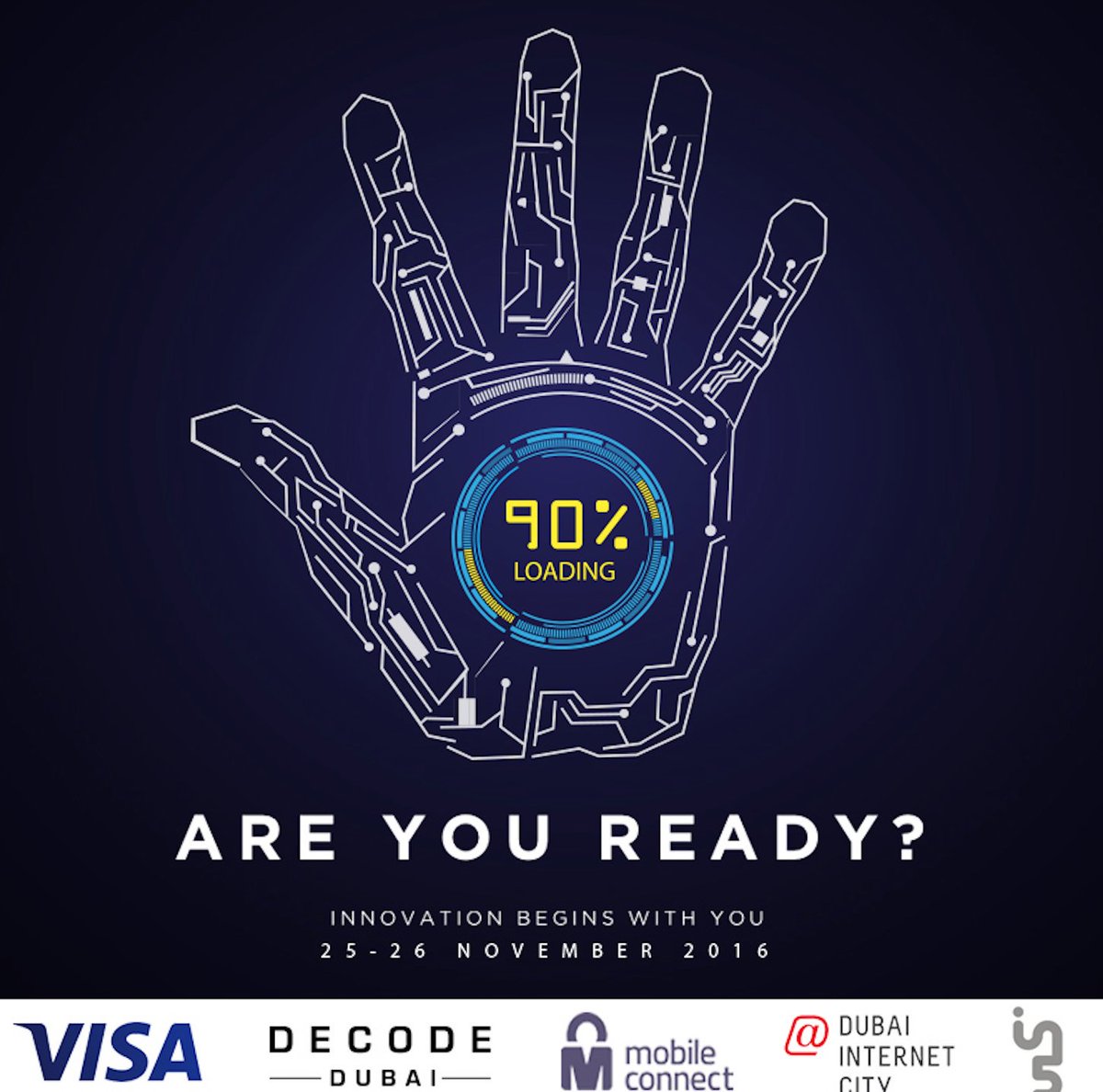 DIC_Community's tweet photo. #DecodeDubai #BuildwithVisa hackathon is about to begin. Are you joining this weekend? Come by Dubai Internet City, building 3, Thuraya hall https://t.co/Cgw3pKT6zN