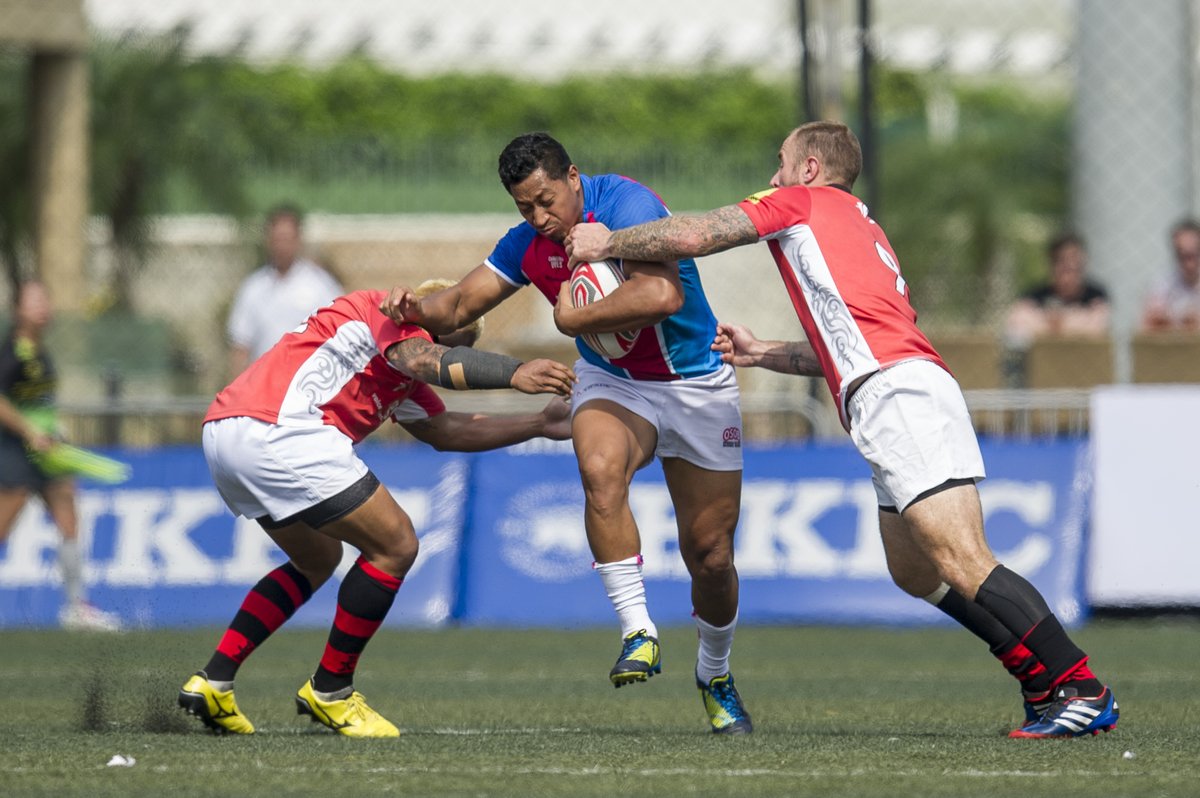 Happy Birthday <a href="/FFainifo/">Francis Fainifo</a>! 2016 Plate winner w/ Overseas Old Boys being tackled by ex-<a href="/AllBlacks/">All Blacks</a> <a href="/cowan_jimmy/">jimmy cowan</a> at the #HK10s 
#worldsbest10s