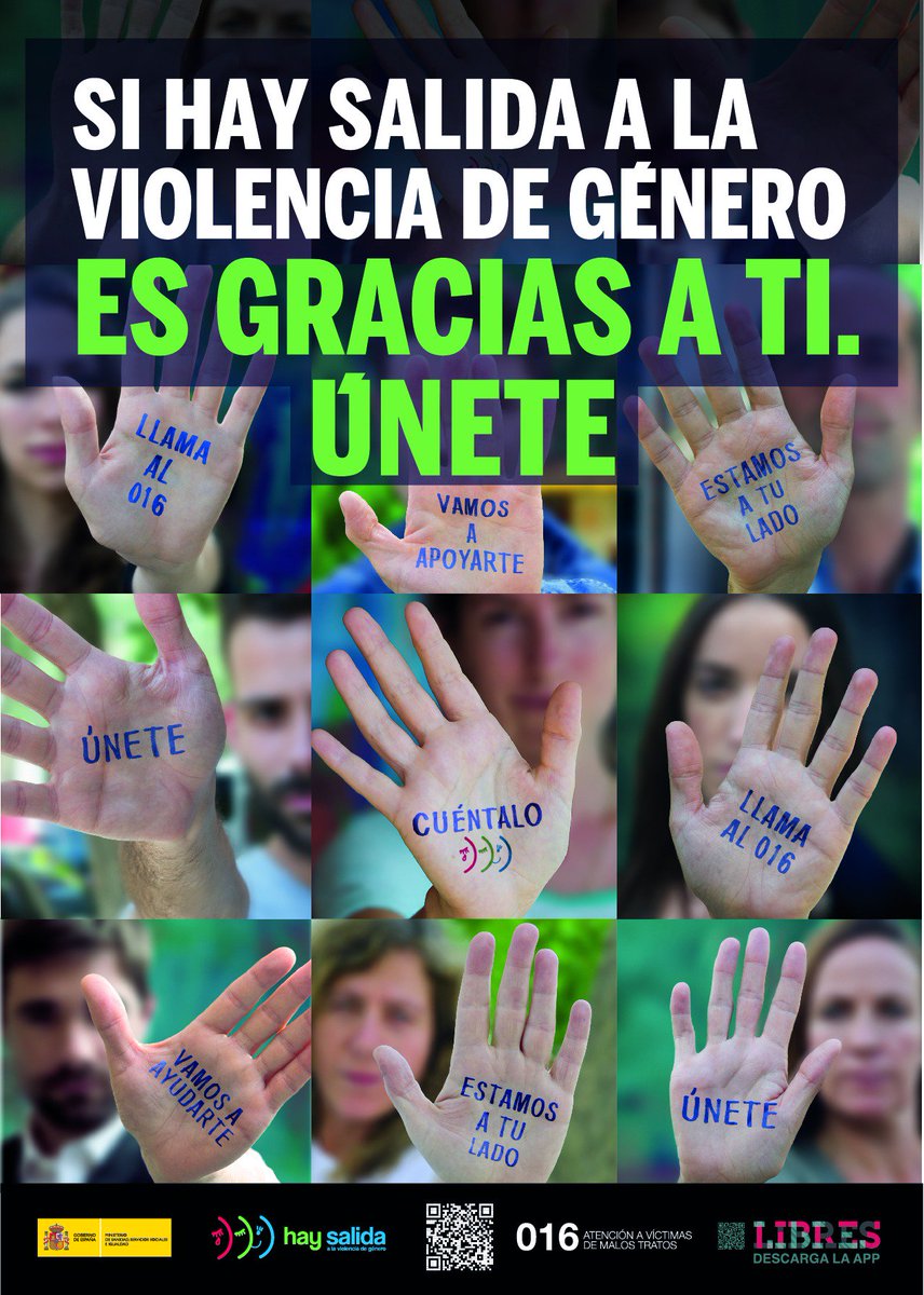 interiorgob's tweet photo. Hoy y todos los días, alza tu voz. Juntos acabaremos con esta lacra. TODOS contra la #violenciadegénero #violenciacontralamujer #HaySalida https://t.co/0DNaNPpTXb