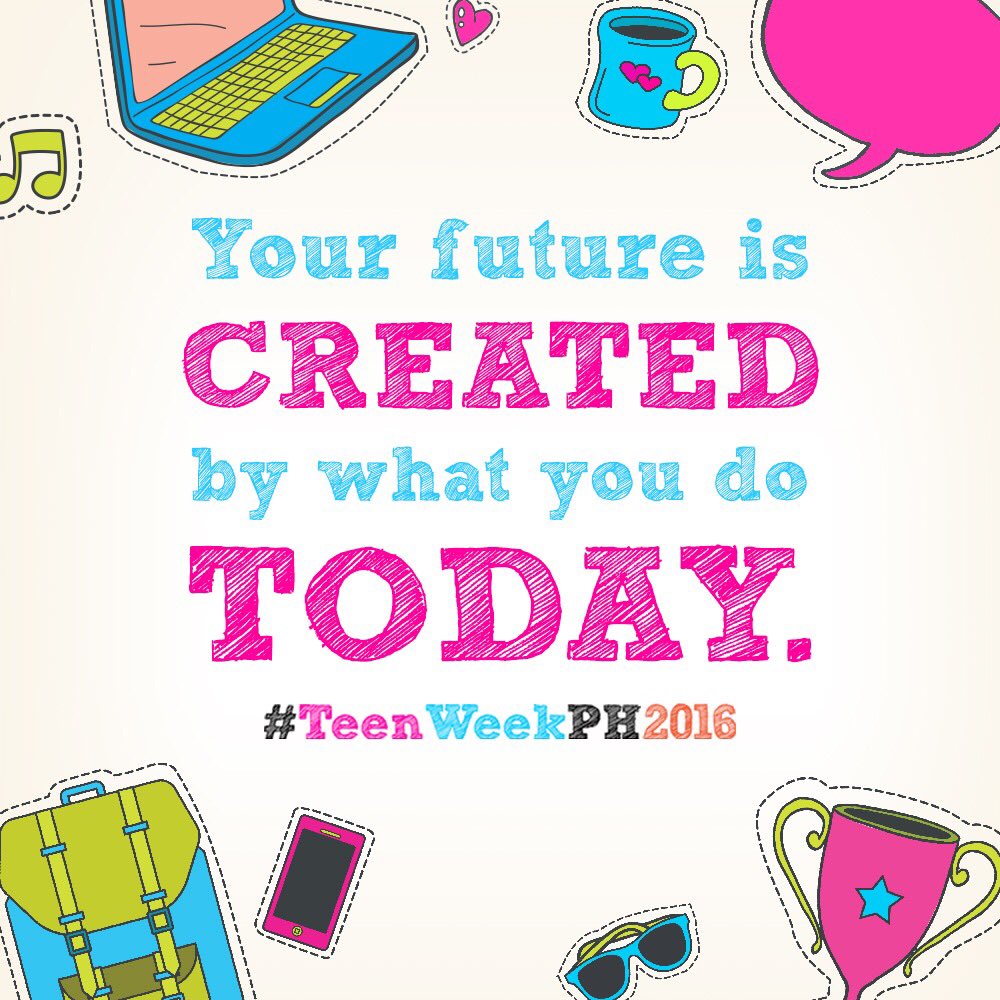 TeenWeekPh's tweet image. Do you have the confidence to shape your future? Let's do this, teens! #TeenWeekPH2016