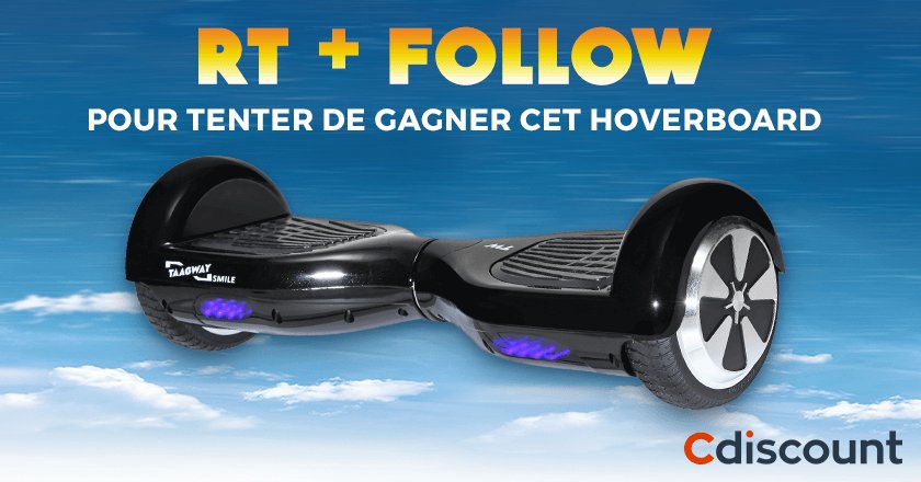 Cdiscount's tweet image. 🎁 RT + Follow pour tenter de gagner un #Hoverboard pour le #BlackFriday ! 
L'Hoverboard ➔ bit.ly/2gkvfT1