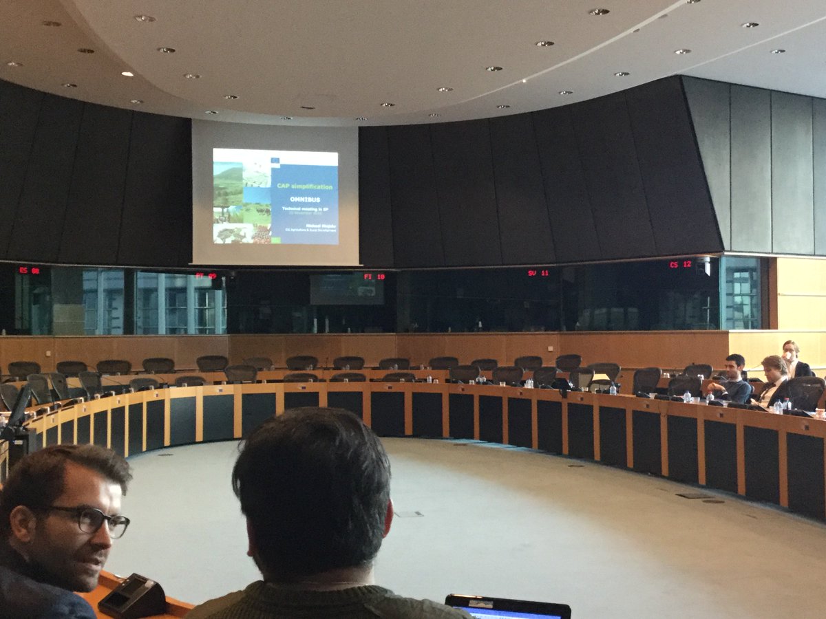 Technical meeting in EP by  @EU_Agri - #omnibusregulation #CAPSimplification