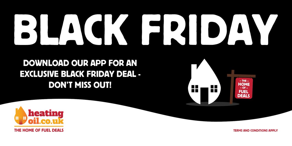 UKHeatingOil's tweet photo. Get an exclusive Black Friday offer when you place your heating oil order via the app. Download our app now at https://t.co/oBTJTGvVPR https://t.co/sYCJdQwoYD