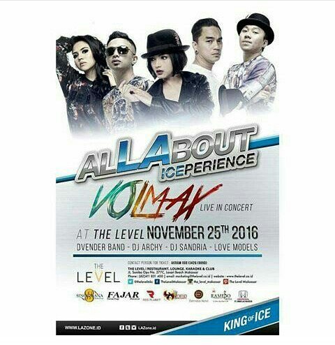 PuangEvent_'s tweet photo. ALLABOUT ICEPERIENCE

Live in concert
VOLMAX

Hari Jumat
Tgl 25 November 2016
At THE LEVEL

HTM Rp.150k https://t.co/heUpWzy6cD