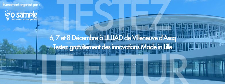 barainnovations's tweet photo. Participez à notre #évènement et devenez #SampleTesteur ! Découvrez les #innovations Made in #Lille https://t.co/mb7TPG7FCm https://t.co/DvcWvNVjj1