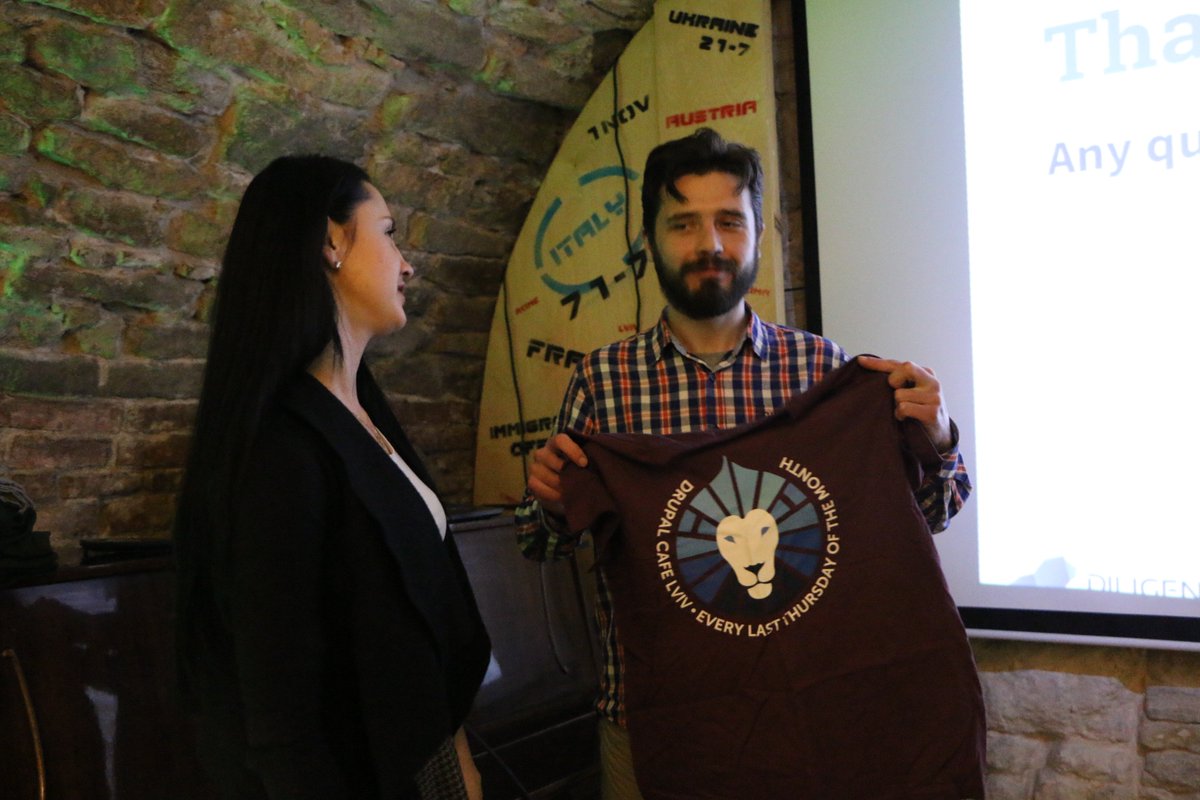 DrupalCafeLviv's tweet photo. Вчорашня зустріч: цікаві доповіді, дружня атмосфера і дискусія на тему #drupal8 
#Львів #Drupal https://t.co/rWNvrCjO3J