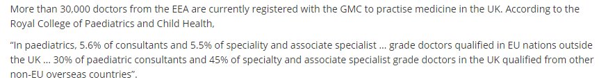 Paeds workforce issues referenced in <a href="/UKHouseofLords/">House of Lords</a> debate re: Brexit yesterday. Read the full transcript here: tinyurl.com/hacax8e