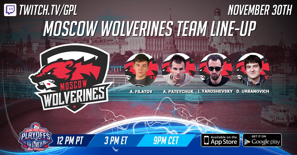 🏆 Let's go Wolverines! #barabaka. Our #GPLFinals team: 
<a href="/aangierr/">Andrey</a> 
<a href="/garr1k/">IYaroshevskyy</a> 
<a href="/nl_profit/">Anatoly Filatov</a> 
@Urbanovich_Dima