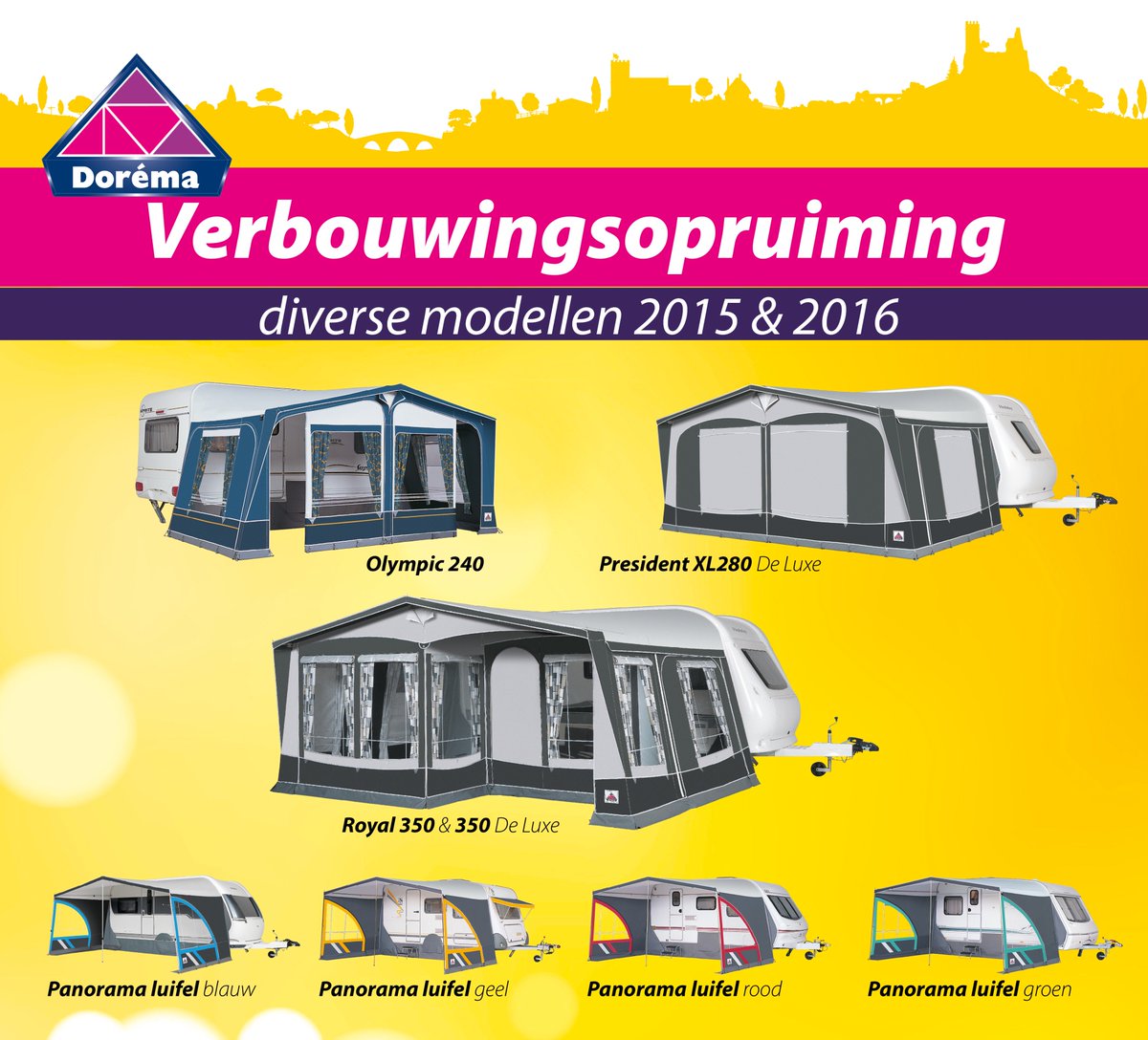 Verkoop van diverse modellen uit 2015 &amp; 2016 met extra hoge korting. Ziet u een geschikt model? Bestellen kan eenvoudig via de website.