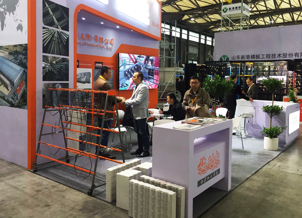 SchnellSpa's tweet photo. Here's our Schnell Machinery Tianjin staff at #baumachina 2016 in Shanghai. #construction #exhibition #precast #cutandbend #meshandwire https://t.co/SXJu2gs8zS