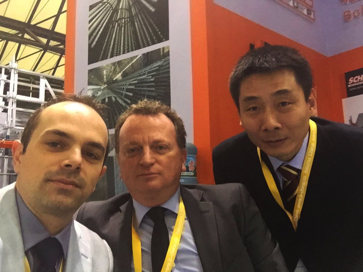 SchnellSpa's tweet photo. Here's our Schnell Machinery Tianjin staff at #baumachina 2016 in Shanghai. #construction #exhibition #precast #cutandbend #meshandwire https://t.co/SXJu2gs8zS