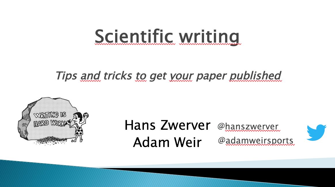 AdamWeirSports's tweet photo. #SMWJC
Slides from our Scientific Writing workshop
with @HansZwerver
1st half in Dutch
2nd half English
https://t.co/rDGVYLawap
Please RT https://t.co/MLZ9Xj8Mnt